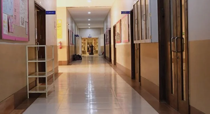 A corridor on the IIT Medico Guide floors