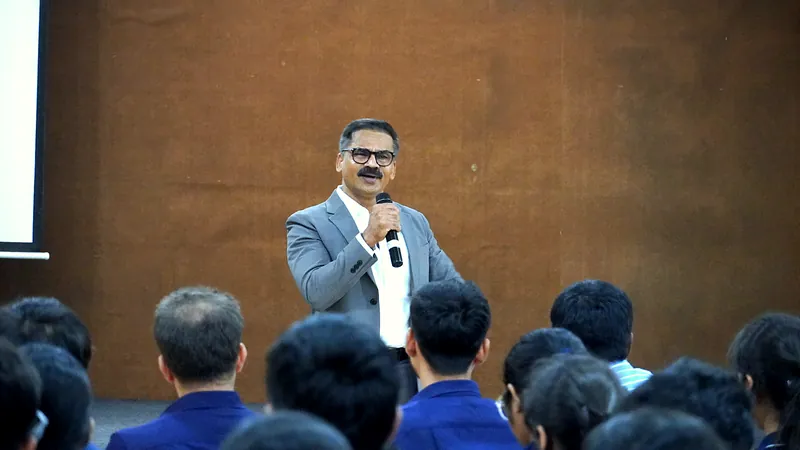 Students listening to Dr. Ravinder Singal's guidance session